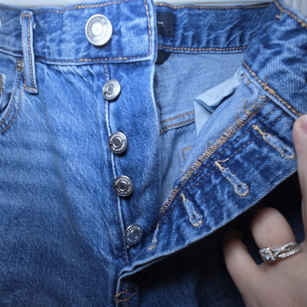 Womens Aeropostale 90's Baggy Jeans Size 12 Destroyed Skater Indie - Picture 5 of 7